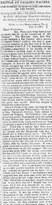 Henry D. Wharton's Recap of the Battle of Falling Waters - Sunbury American 13 July 1861