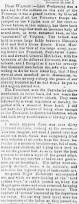 Henry Wharton's Grand Review Recap 26 Nov 1861, Sunbury American, 7 Dec 1861