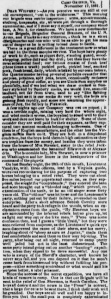 Henry Wharton's Camp Griffin, VA Letter 17 Nov 1861, Sunbury American, 23 Nov 1861