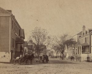 Bay Street Looking West, Beaufort, South Carolina, c. 1862 (Sam A. Cooley, 10th Army Corps, photographer, public domain).