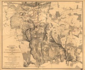 Battle of Opequan (aka Third Winchester), Virginia, 19 September 1864 (public domain).