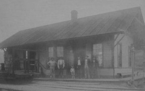 Train Station, Blain, Perry County, Pennsylvania (c. late 1800s-early 1900s, public domain)