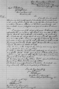 W. H. R. Hangen's Freedmen's Bureau Report re: Freedmen Depredations, Ophelia Smith's Comp;laint of Bastardy Against Clay Bayhem, and Amy Parks' Assault Complaint Against Mary Williams (10 January 1867, public domain).