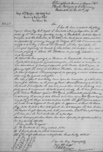 Washington H. R. Hangen's Freedmen's Bureau Report No. 28 re Freedemen's School Failures, Assault on Martin Owens and Myrod Disturbance at Freedmen's Church (30 November 1866, public domain).